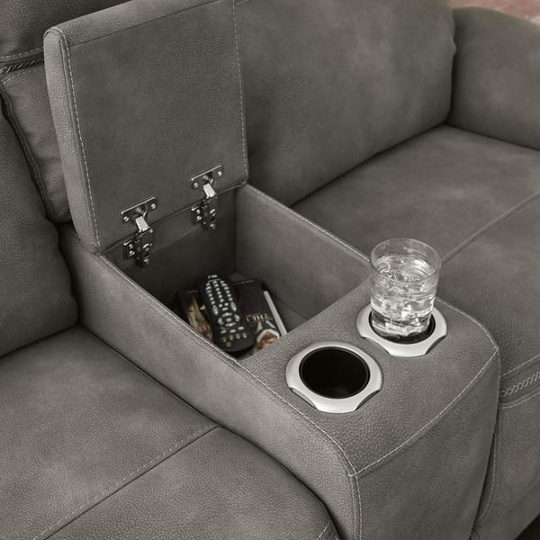 Ashley Living Room Next-Gen DuraPella Power Reclining Loveseat with Console 5930118