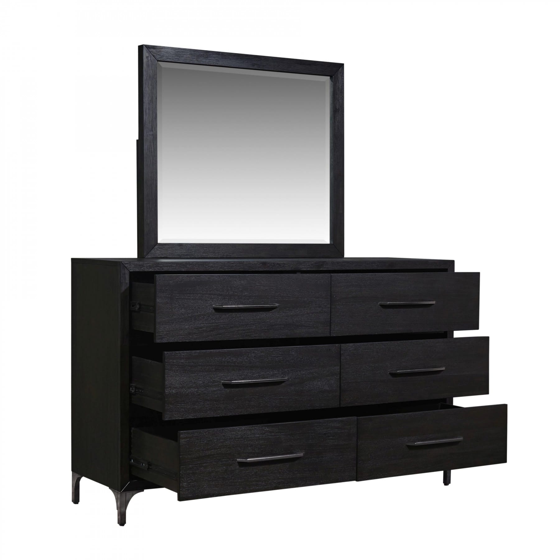 knee length dresses for ladies 63 in. Modern Black Dresser with 9 Drawers, Metal Legs and Square Hand main image 1