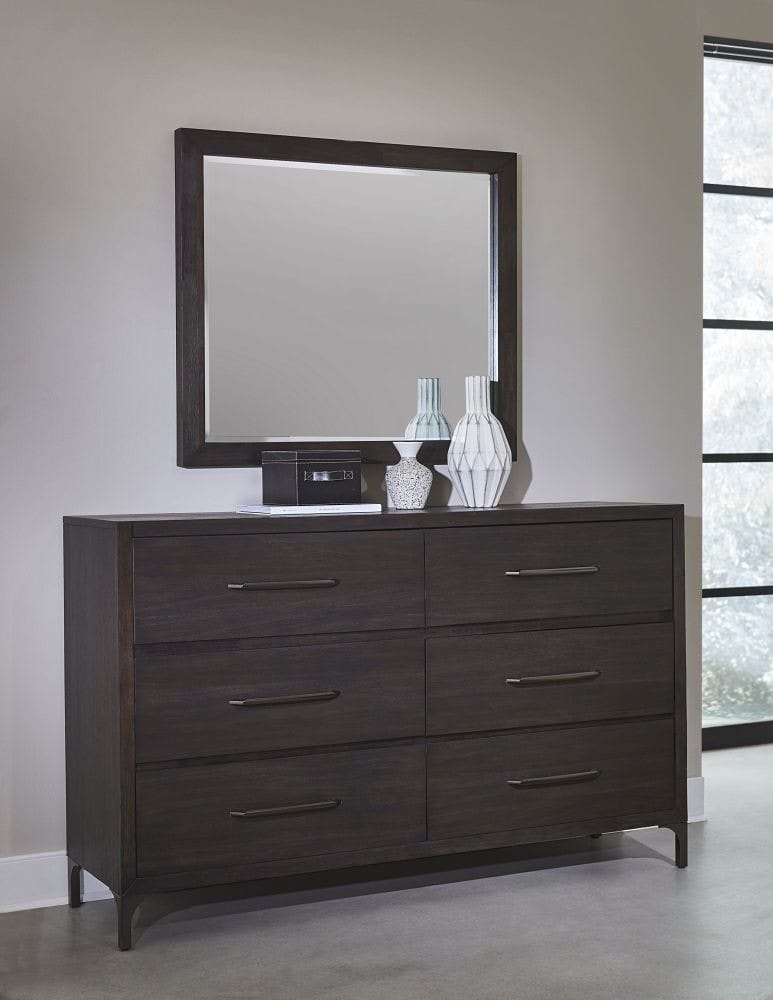 Modus Accessories Lucerne Mirror In Vintage Coffee 5NL283