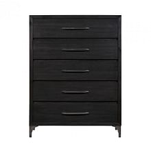 Modus Bedroom Lucerne Five-Drawer Metal Leg Chest In Vintage Coffee 5NL284