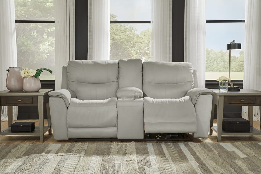 Ashley Living Room Next-Gen Gaucho Power Reclining Loveseat with Console 6080618