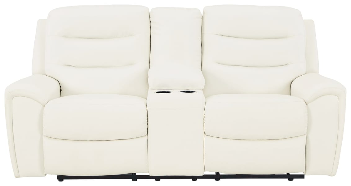 Ashley Living Room Warlin Power Reclining Loveseat with Console 6110418