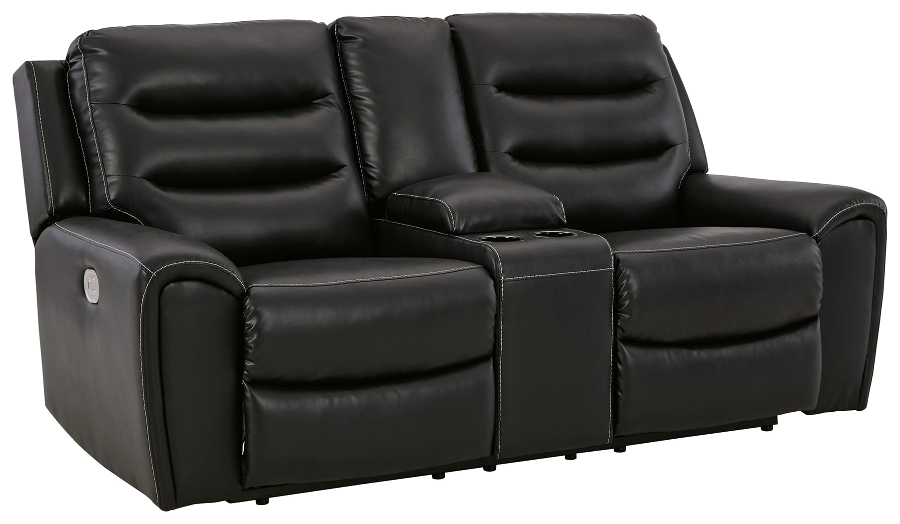 Ashley Living Room Warlin Power Reclining Loveseat with Console 6110518