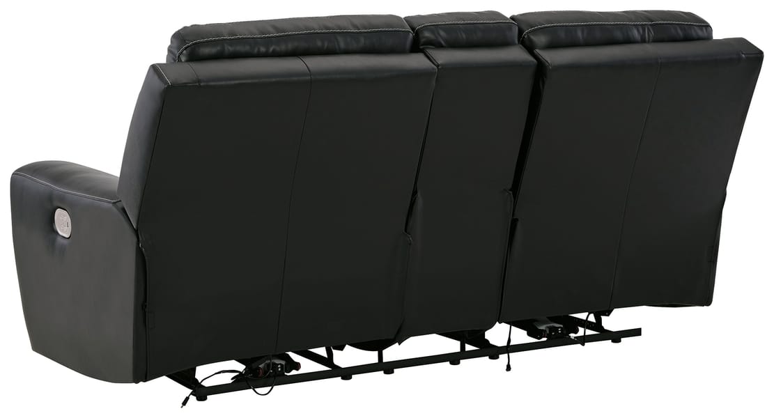 Ashley Living Room Warlin Power Reclining Loveseat with Console 6110518