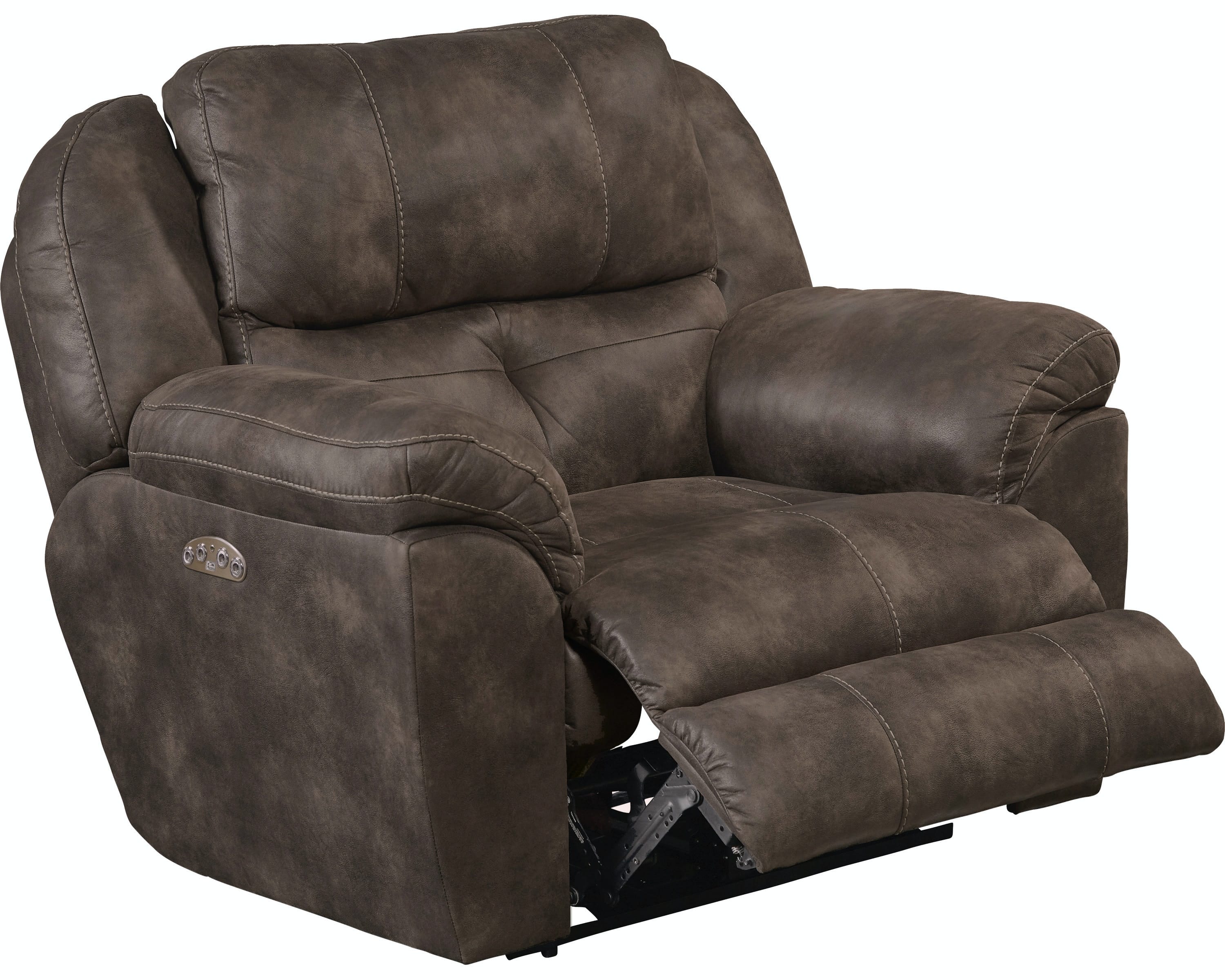 Catnapper Furniture Living Room Power Lay Flat Recliner with Adjusting Headrest 618907