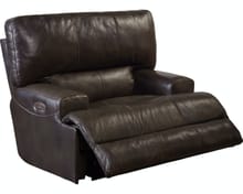 Catnapper Furniture Living Room Wembley Power Headrest Power Lay Flat Recliner 645807-Chocolate