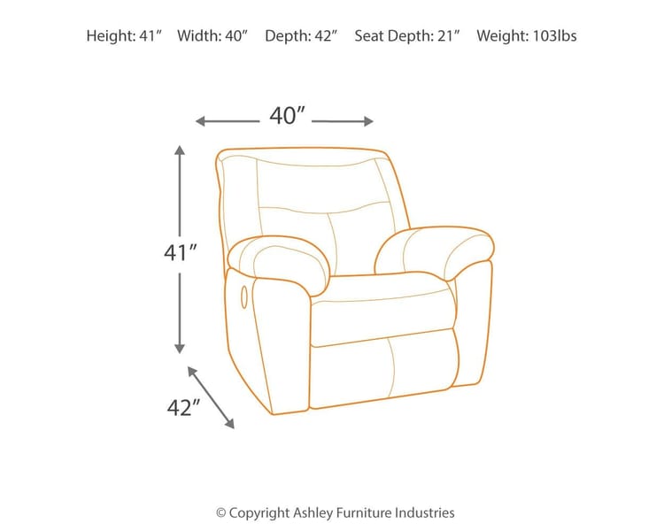 Ashley Living Room Follett Recliner 6520225