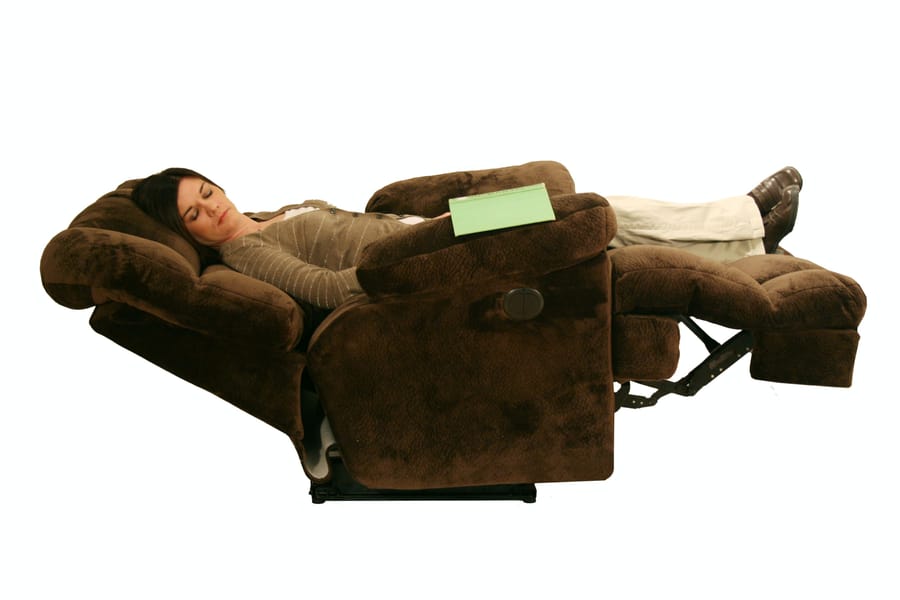 Catnapper Furniture Living Room Power. Chaise Recl with Lay Flat Feature 65417-Chocolate