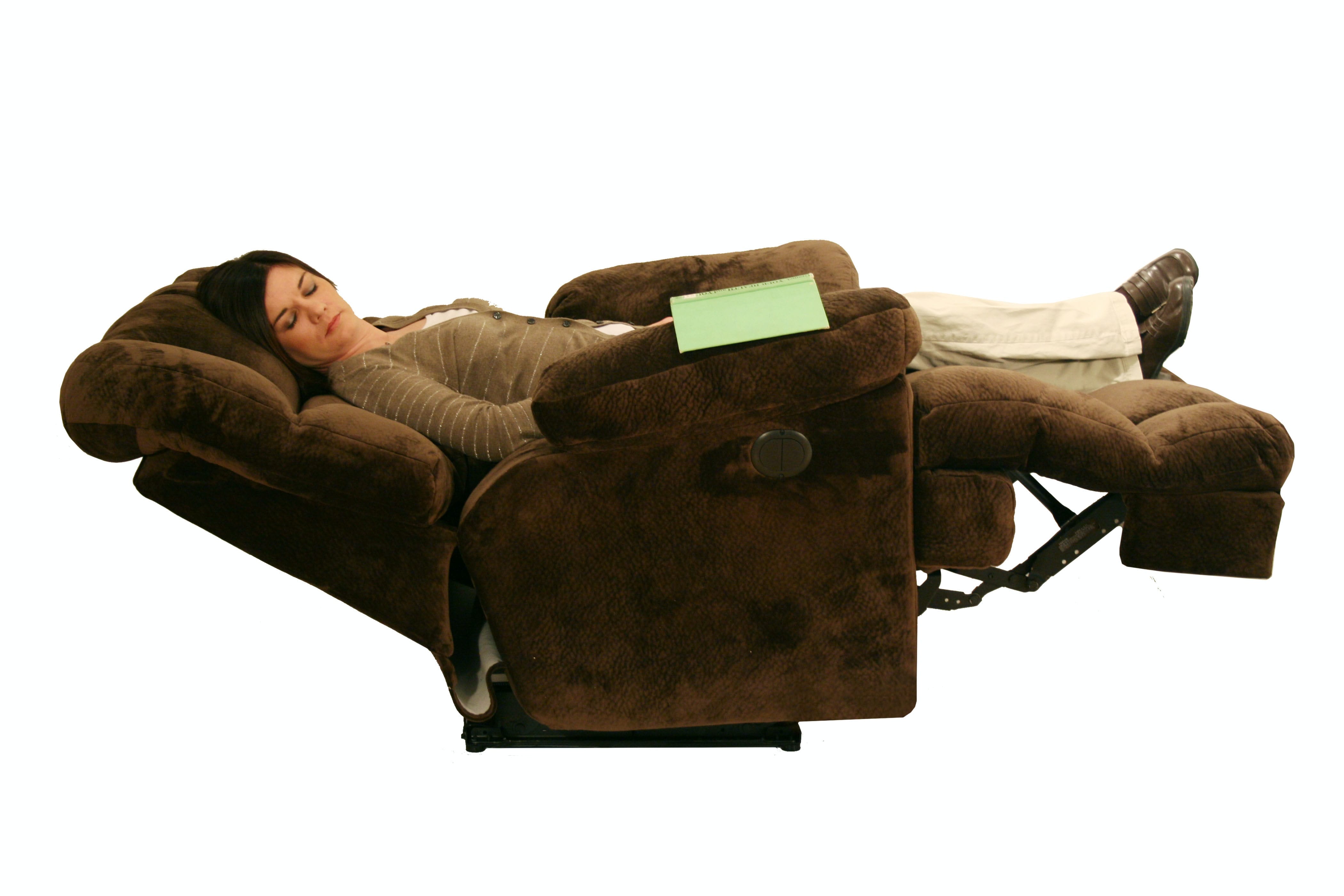 Catnapper Furniture Living Room Power. Chaise Recl with Lay Flat Feature 65417-Chocolate