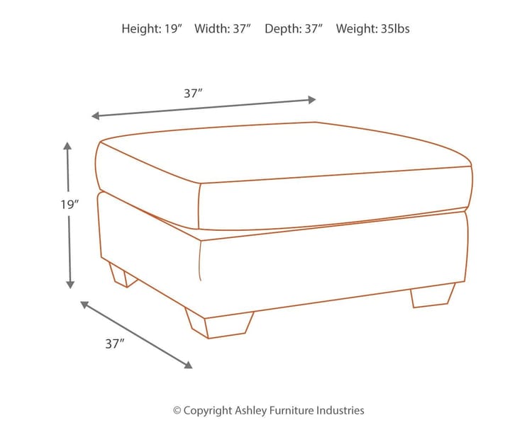 Ashley Living Room Accrington Oversized Ottoman 7050808