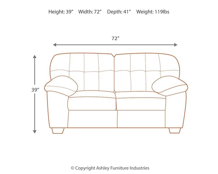 Ashley Living Room Accrington Loveseat 7050835