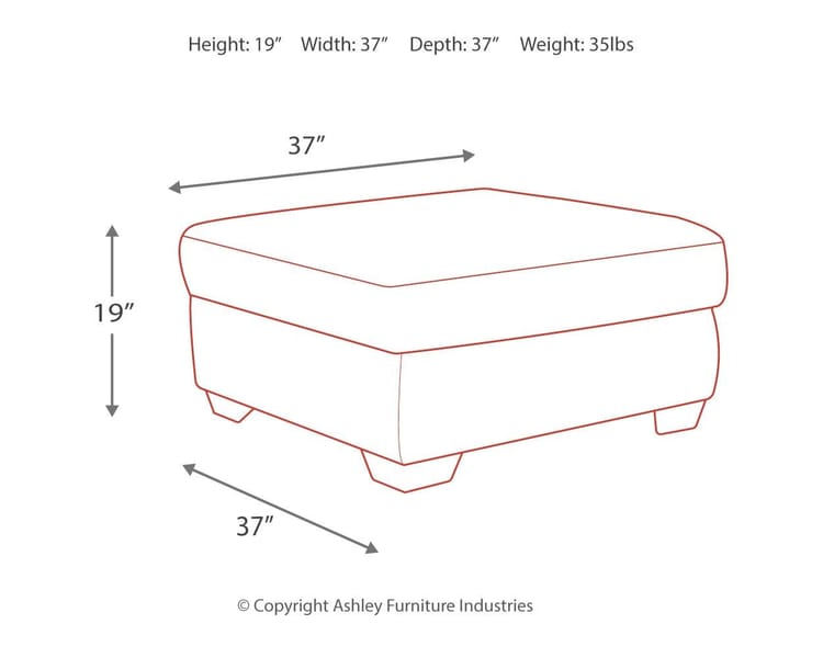 Ashley Living Room Accrington Oversized Ottoman 7050908