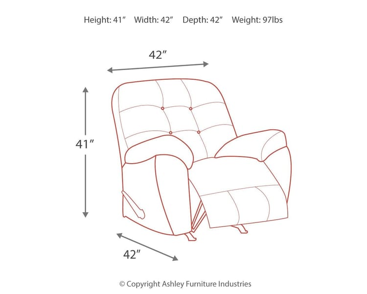 Ashley Living Room Accrington Recliner 7050925