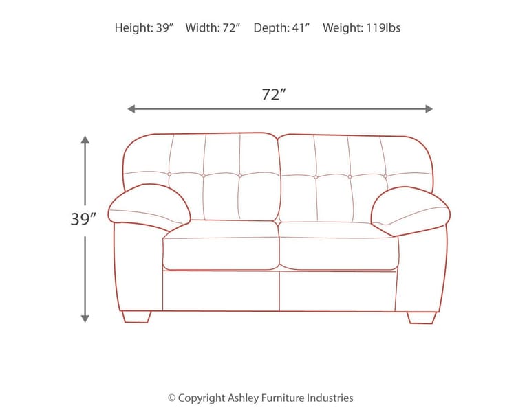 Ashley Living Room Accrington Loveseat 7050935