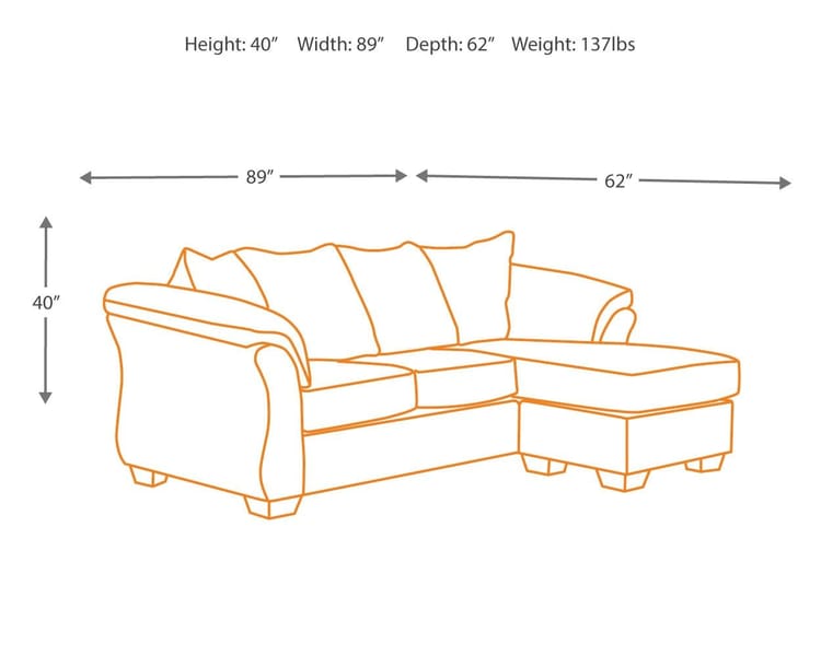 Ashley Living Room Darcy Sofa Chaise 7500818
