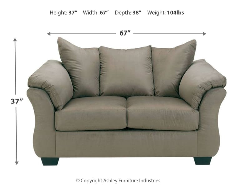 Ashley Living Room Darcy Loveseat 7500535