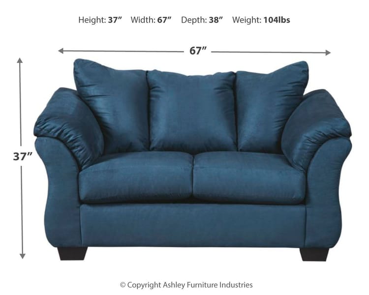 Ashley Living Room Darcy Loveseat 7500735