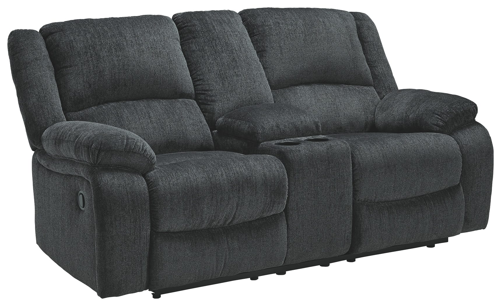Ashley Living Room Draycoll Reclining Loveseat with Console 7650494