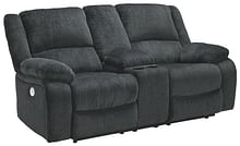 Ashley Living Room Draycoll Power Reclining Loveseat with Console 7650496