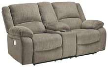 Ashley Living Room Draycoll Power Reclining Loveseat with Console 7650596