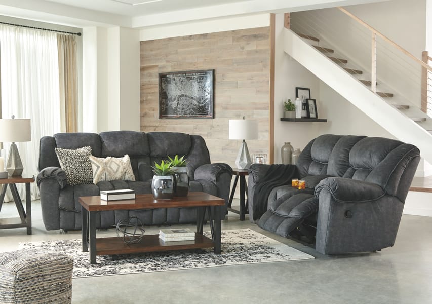 Ashley Living Room Capehorn Reclining Loveseat with Console 7690294