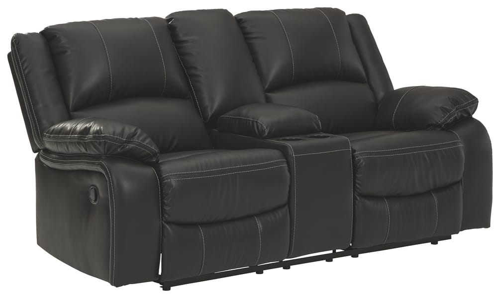 Ashley Living Room Calderwell Reclining Loveseat with Console 7710194