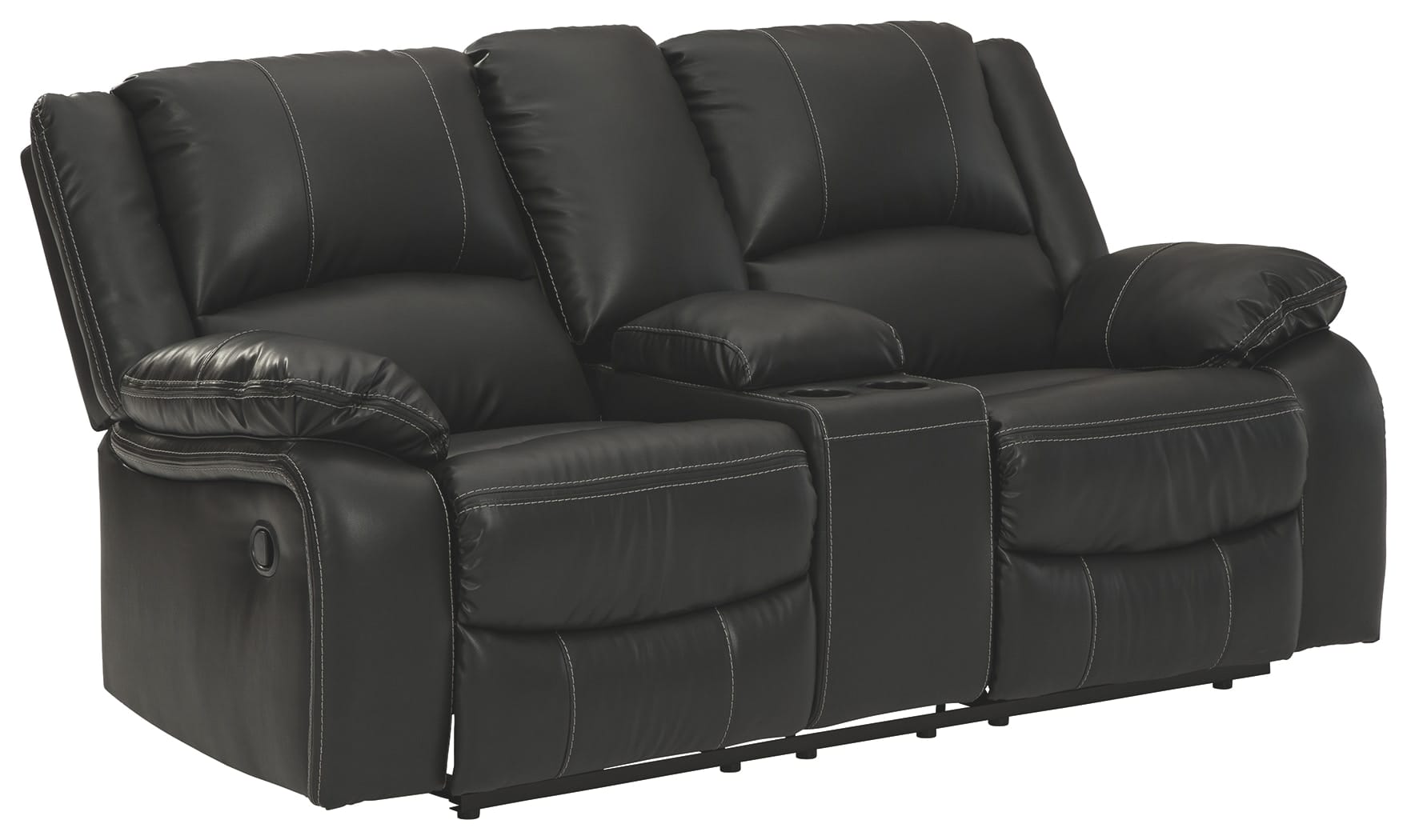 Ashley Living Room Calderwell Reclining Loveseat with Console 7710194