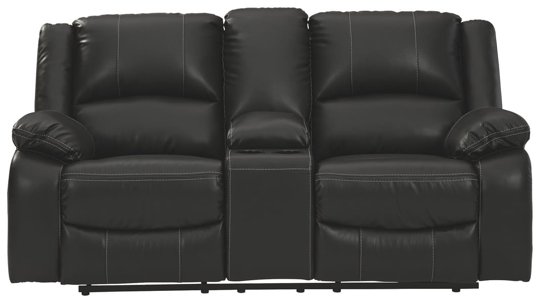 Ashley Living Room Calderwell Reclining Loveseat with Console 7710194