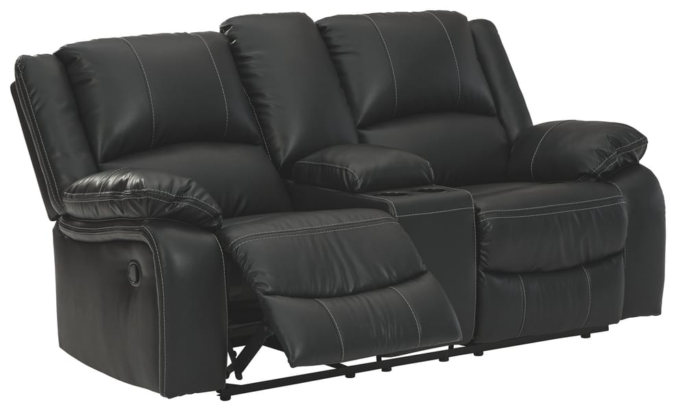 Ashley Living Room Calderwell Reclining Loveseat with Console 7710194