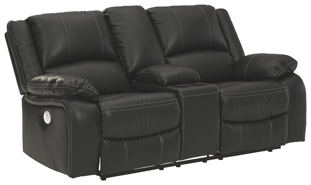 Ashley Living Room Calderwell Power Reclining Loveseat with Console 7710196