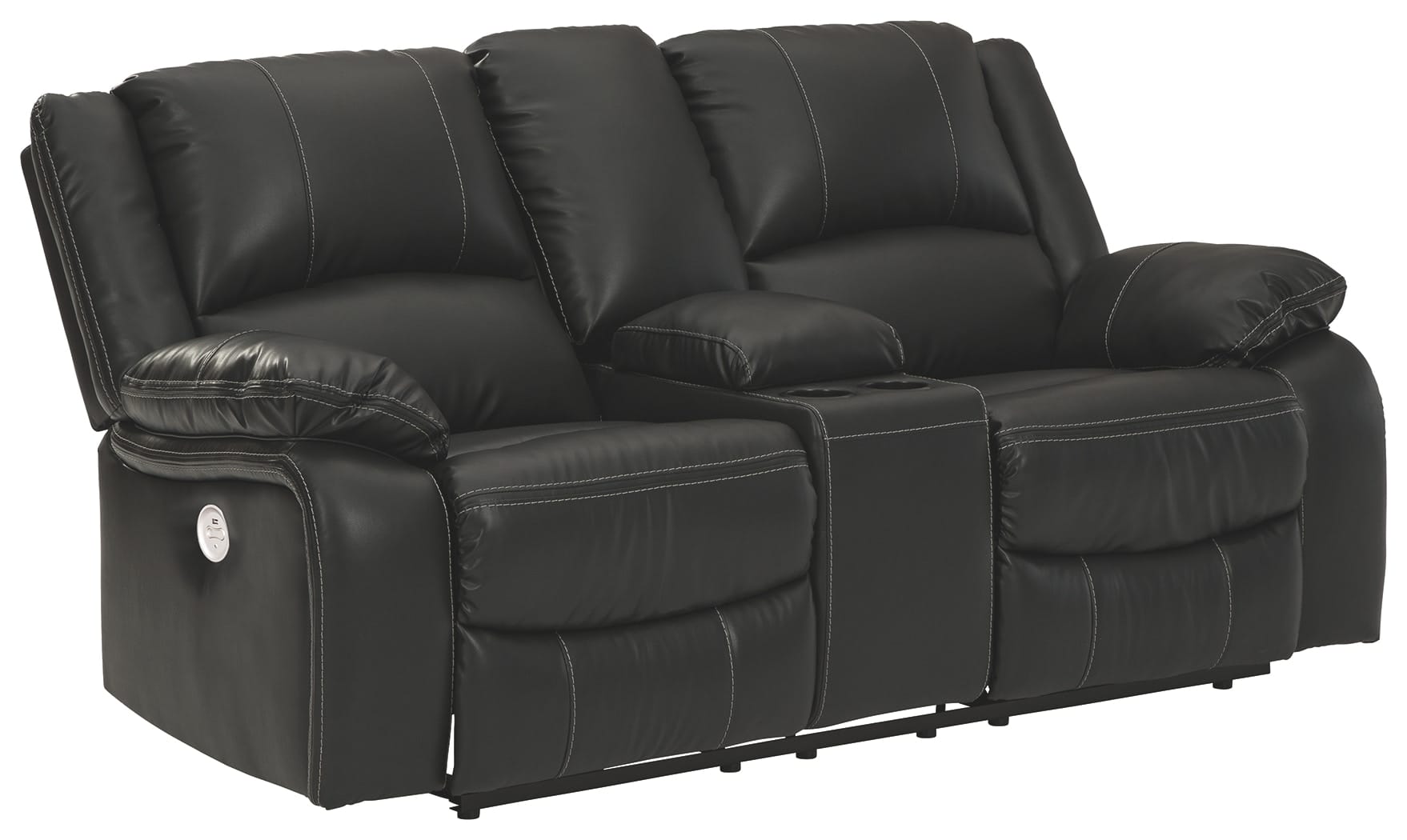 Ashley Living Room Calderwell Power Reclining Loveseat with Console 7710196