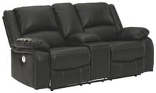 Ashley Living Room Calderwell Power Reclining Loveseat with Console 7710196