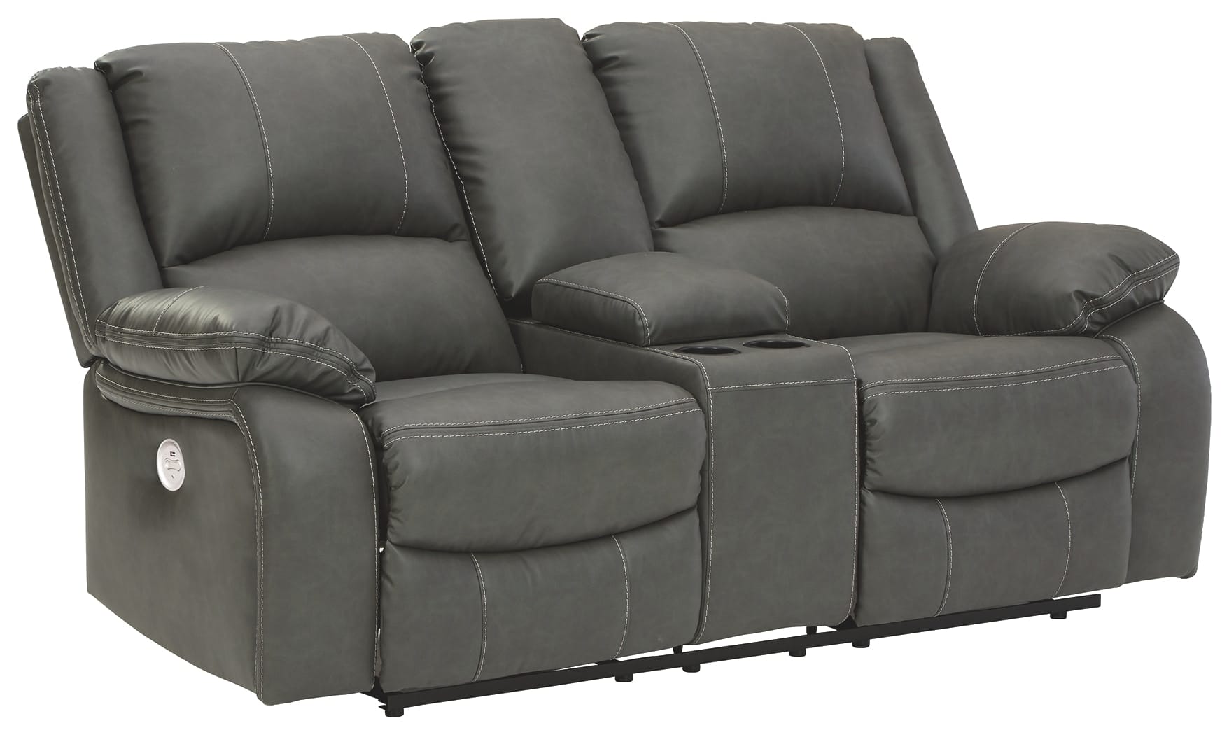Ashley Living Room Calderwell Power Reclining Loveseat with Console 7710396