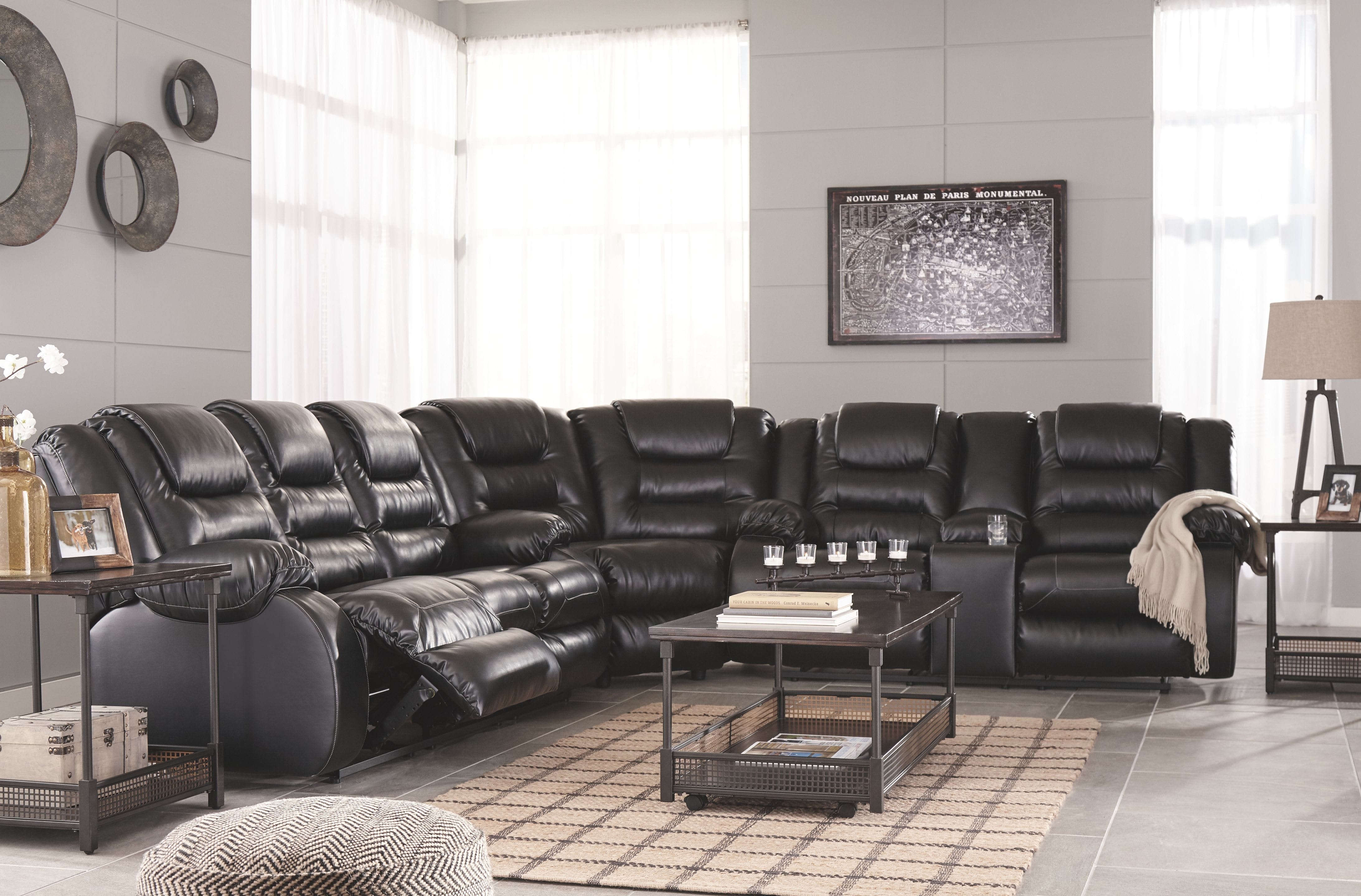 Living Room Sofas Ashley Living Room Vacherie Reclining Sofa 7930888 at
