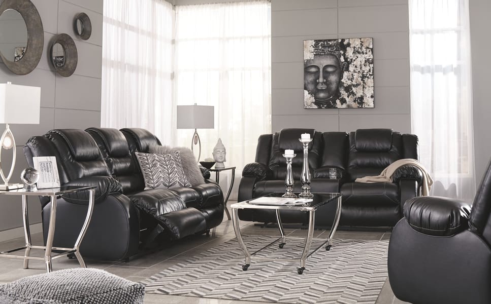 Ashley Living Room Vacherie Reclining Loveseat with Console 7930894