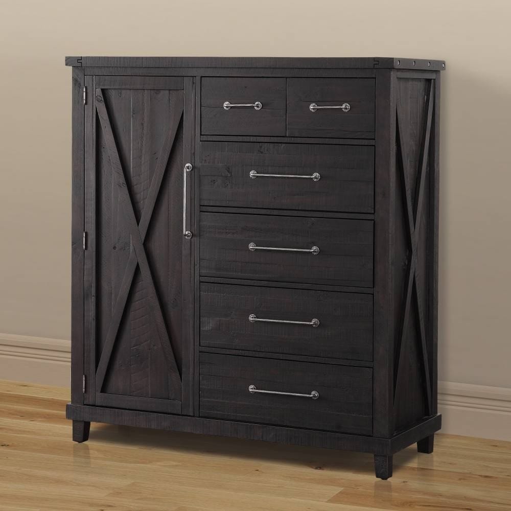 Modus Bedroom Yosemite Solid Wood Gentleman's Chest In Cafe 7YC984G