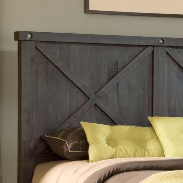 Modus Bedroom Yosemite Solid Wood Panel Bed In Cafe 7YC9L7