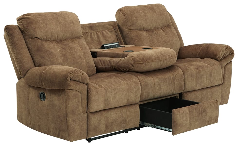 Ashley Living Room Huddle-Up Reclining Sofa with Drop Down Table 8230489