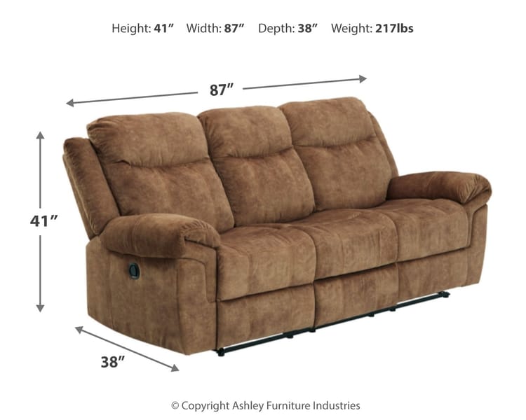 Ashley Living Room Huddle-Up Reclining Sofa with Drop Down Table 8230489