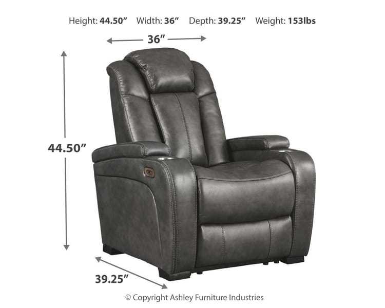 Ashley Living Room Turbulance Power Recliner 8500113