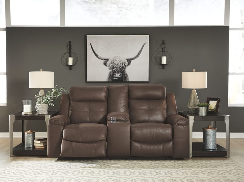 Ashley Living Room Jesolo Reclining Loveseat with Console 8670494