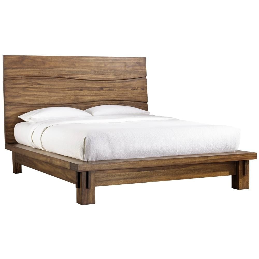 Modus Bedroom Ocean Solid Wood Platform Bed In Natural Sengon 8C79P6