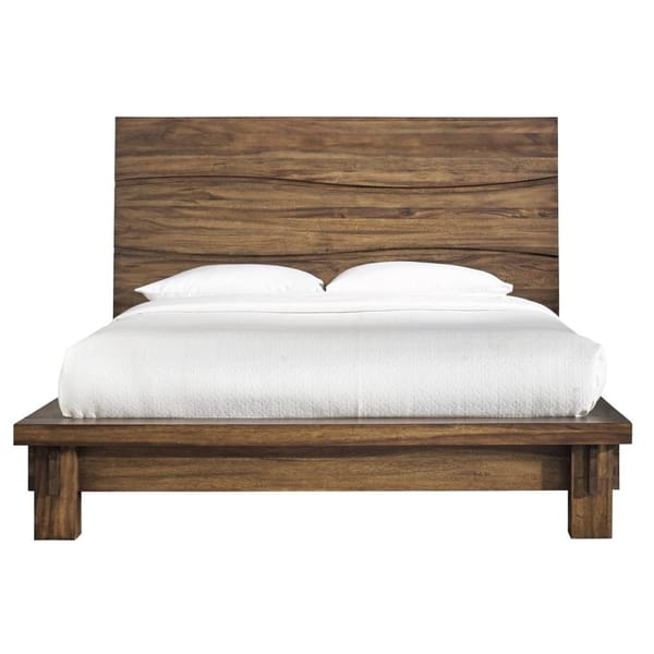 Modus Bedroom Ocean Solid Wood Platform Bed In Natural Sengon 8C79P6