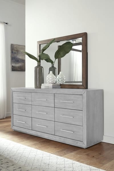 Modus Accessories Melbourne Beveled Glass Mirror In Dark Pine 8D6483