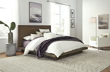 Modus Bedroom Melbourne Wood Platform Bed In Dark Pine 8D64H4