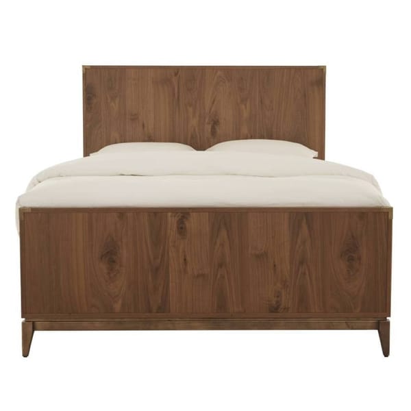 Modus Bedroom Adler Wood Panel Bed In Natural Walnut 8N16F5