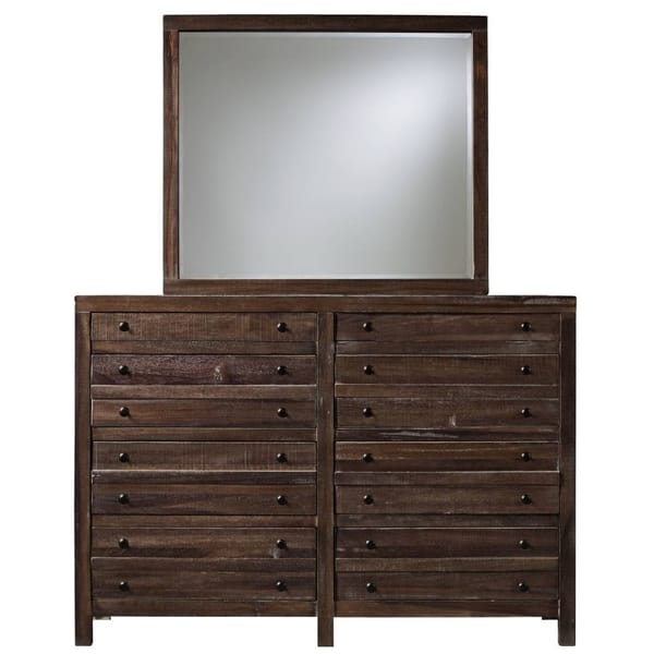 Modus Bedroom Townsend Eight Drawer Solid Wood Dresser In Java 8T0682