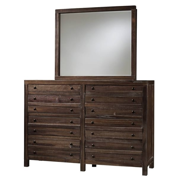 Modus Bedroom Townsend Eight Drawer Solid Wood Dresser In Java 8T0682