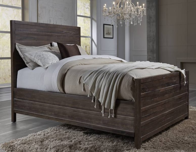 Modus Bedroom Townsend Solid Wood Panel Bed In Java 8T06L5