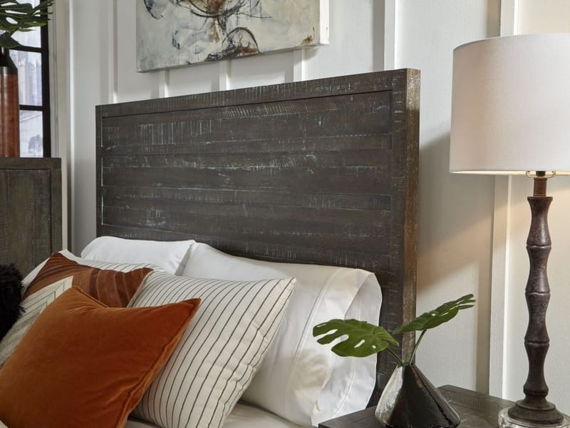 Modus Bedroom Townsend Solid Wood Low-Profile Bed In Gunmetal 8TR9B7